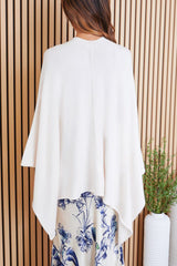 Milio Milano Knit Dolman Open Cardigan in Classic Ivory - Viva Diva Boutique