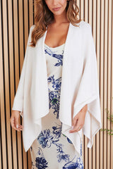 Milio Milano Knit Dolman Open Cardigan in Classic Ivory - Viva Diva Boutique