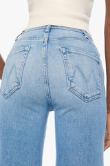 Mother Denim Hustler Roller Double Sneak in Saddle Up