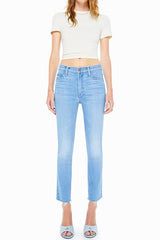 Mother Denim Mid Rise Dazzler Crop Fray in Satisfy Your Cravings - Viva Diva Boutique