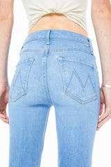 Mother Denim Mid Rise Dazzler Crop Fray in Satisfy Your Cravings - Viva Diva Boutique