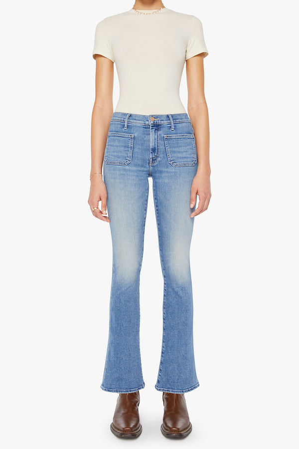 Mother Denim Patch Pocket Weekender in Poppin Wheelies