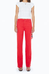 Mother Denim The Kick It in Tango Red