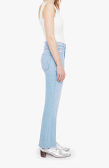 Mother Denim Tripper Flood Fray in Cool as a Cat