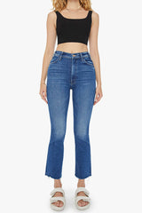 Mother Denim Hustler Ankle Fray in Grasping At Straws