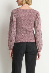 Nation Aidan Smocked Blouse in Winter Floral