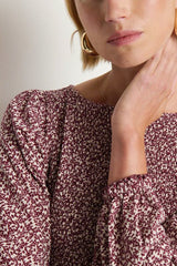 Nation Aidan Smocked Blouse in Winter Floral