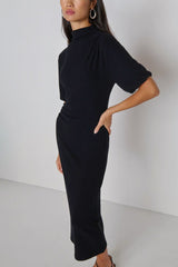 Nation Annika Dress in Jet Black