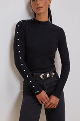 Nation Halen Top in Jet Black - Viva Diva Boutique