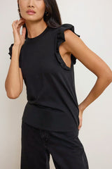 Nation Paulette Tank in Jet Black