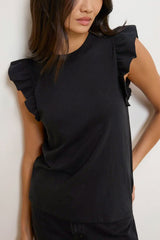 Nation Paulette Tank in Jet Black