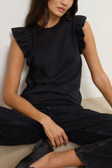 Nation Paulette Tank in Jet Black