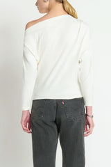 Nation Pietra Off The Shoulder Top in Porcelain
