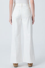 Paige Denim Anessa 31” Raw Hem in Tonal Ecru - Viva Diva Boutique