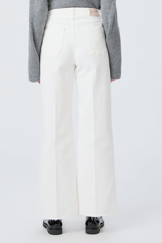 Paige Denim Anessa 31” W/ Utility Pockets in Tonal Ecru - Viva Diva Boutique