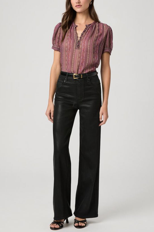 Paige Denim Anessa 31” in Black Fog Lux Coating - Viva Diva Boutique