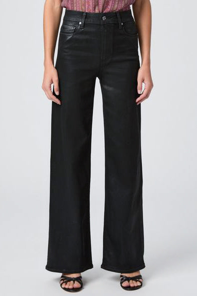 Paige Denim Anessa 31” in Black Fog Lux Coating - Viva Diva Boutique