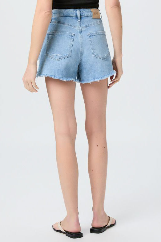 Paige Denim Dani Short W/ Raw Hem in Real Gone Distressed - Viva Diva Boutique