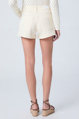 Paige Denim Fallon Short in Quartz Sand