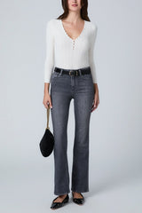 Paige Denim High Rise Laurel Canyon in Malibu Mist