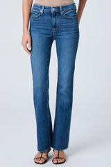 Paige Denim High Rise Laurel Canyon with Raw Hem in Hollyback