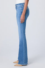 Paige Denim High Rise Manhattan Boot 32 inch in Vino Vibes