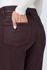 Paige Denim Sofia in Wild Mulberry Luxe Coating