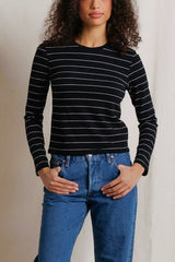 Perfect White Tee Jamie Tee in Black Stripe