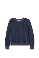 Perfect White Tee Stella Raglan Sweatshirt in Navy - Viva Diva Boutique