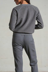 Perfect White Tee Ziggy Sweatshirt in Charcoal - Viva Diva Boutique