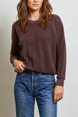 Perfect White Tee Ziggy Sweatshirt in Cocoa