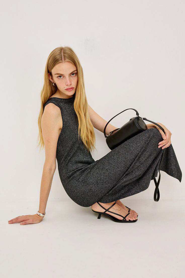 Rails Alora Dress in Gunmetal Lurex - Viva Diva Boutique