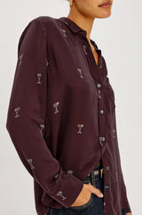 Rails Alyssa Shirt in Oxblood Martini