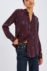 Rails Alyssa Shirt in Oxblood Martini