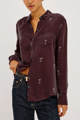 Rails Alyssa Shirt in Oxblood Martini