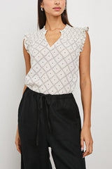 Rails Arlene Top in Ivory Zanzibar - Viva Diva Boutique