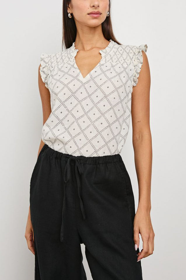 Rails Arlene Top in Ivory Zanzibar - Viva Diva Boutique