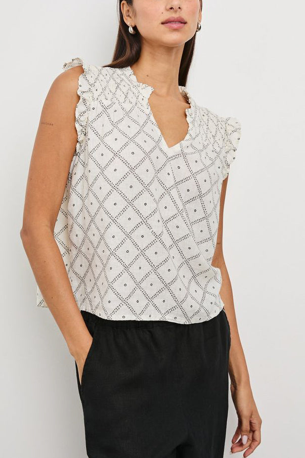 Rails Arlene Top in Ivory Zanzibar - Viva Diva Boutique