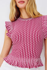 Rails Bryn Blouse in Berry Stripe - Viva Diva Boutique