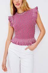 Rails Bryn Blouse in Berry Stripe - Viva Diva Boutique