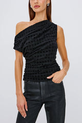 Rails Dominic Top in Black Checkerboard