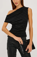 Rails Dominic Top in Black Checkerboard