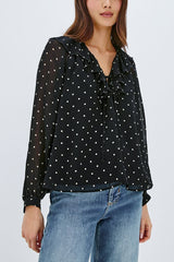 Rails Honora Blouse in Polka Dots