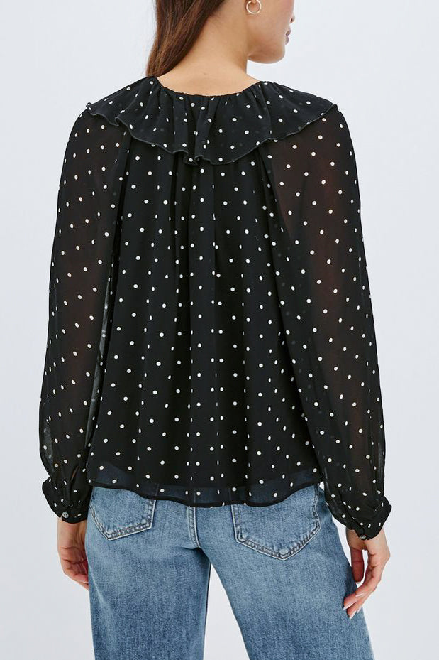Rails Honora Blouse in Polka Dots