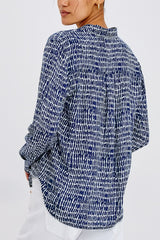 Rails Josephine Shirt in Navy Pebbled