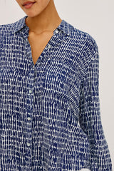 Rails Josephine Shirt in Navy Pebbled