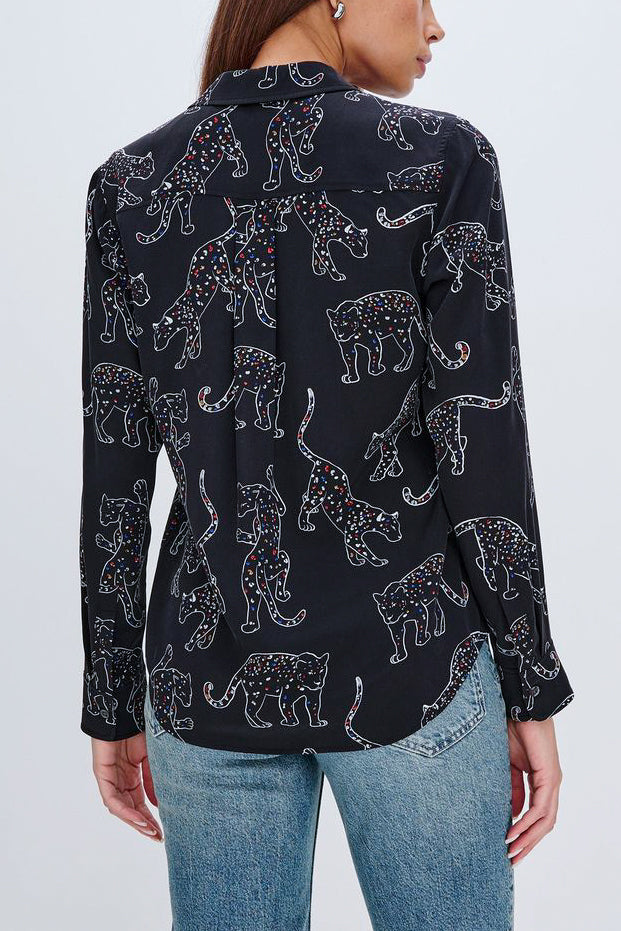 Rails Kate Shirt in Black Jaguars - Viva Diva Boutique