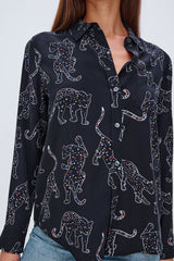 Rails Kate Shirt in Black Jaguars - Viva Diva Boutique