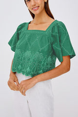 Rails Laine Top in Clover
