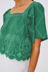 Rails Laine Top in Clover